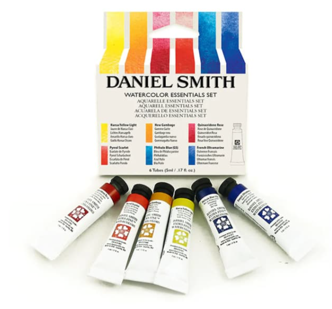 Acuarela en set Daniel Smith Essentials Introductory, 6 tubos de 5 ml