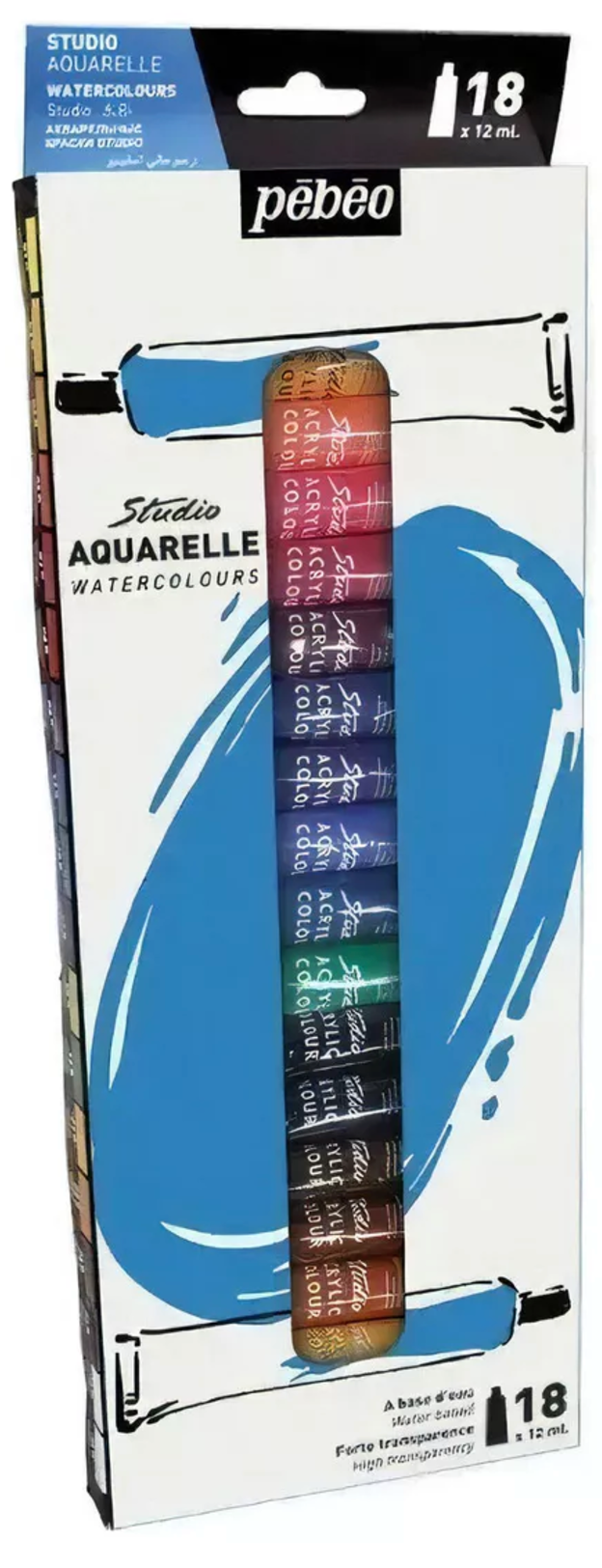 Acuarela Pebeo Studio tubos 18 colores
