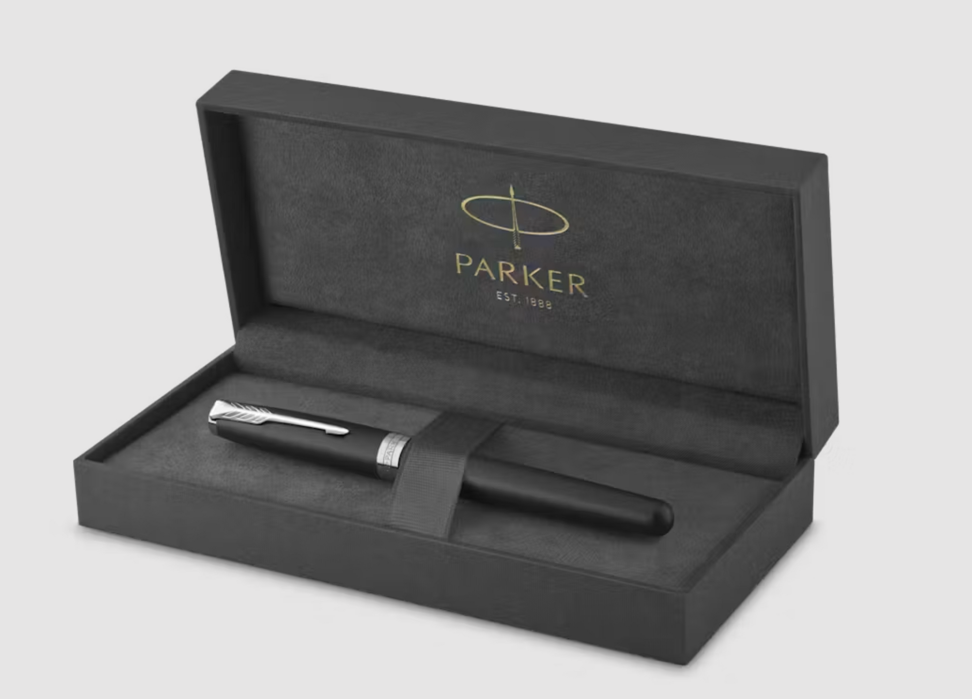 Pluma Parker Sonnet negro mate con acabados en paladio