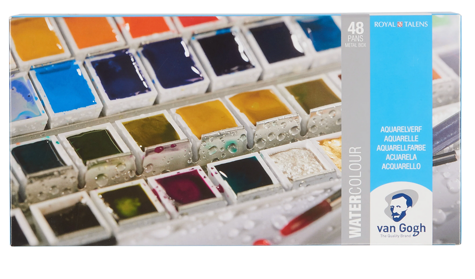 Set de acuarela Van Gogh 48 medias pastillas en caja metálica