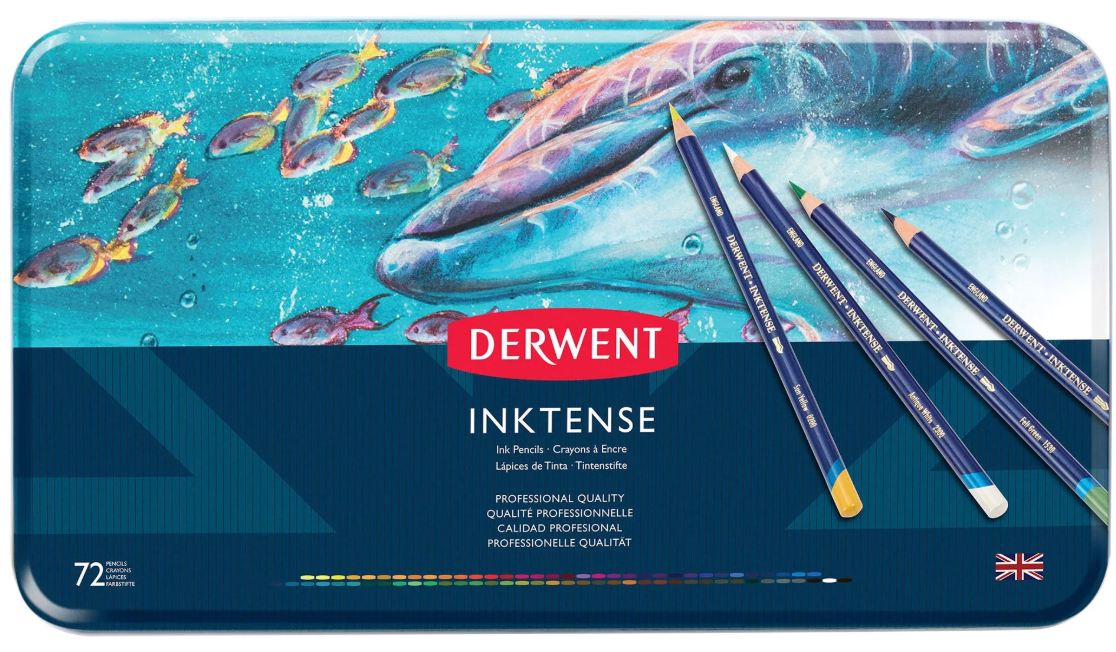 Caja de lápices Derwent Inktense 72 colores