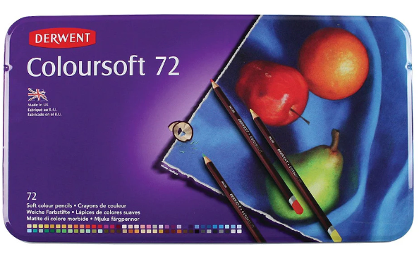 Caja de lápices Derwent Coloursoft 72 colores