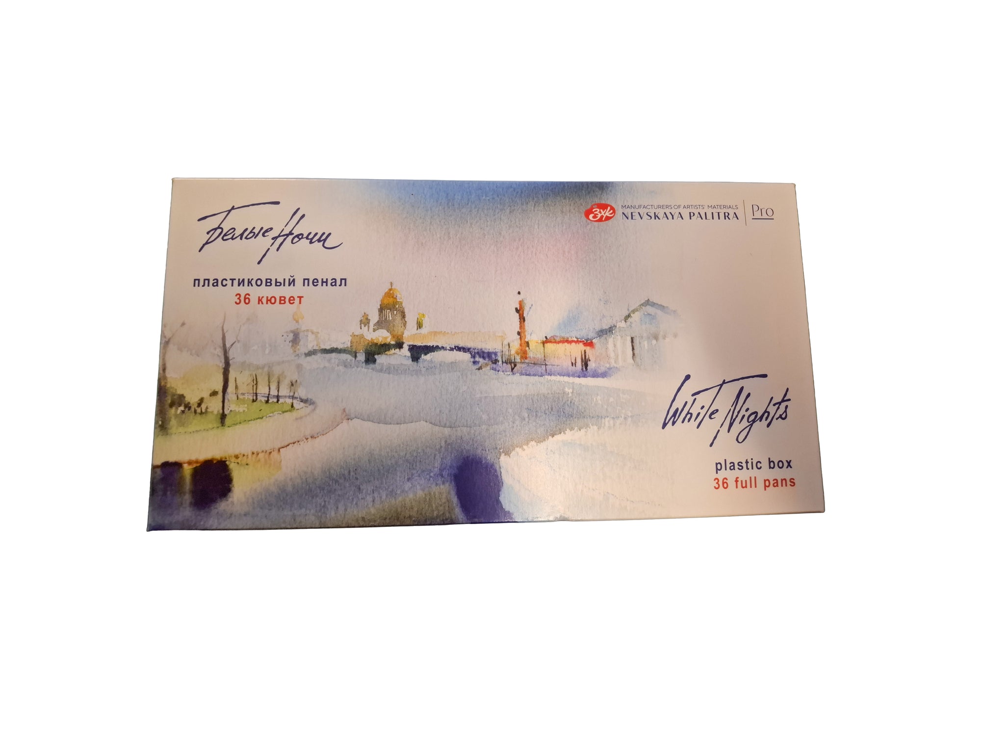 Acuarela pastilla Nevskaya Palitra White Nights 36 colores Pro