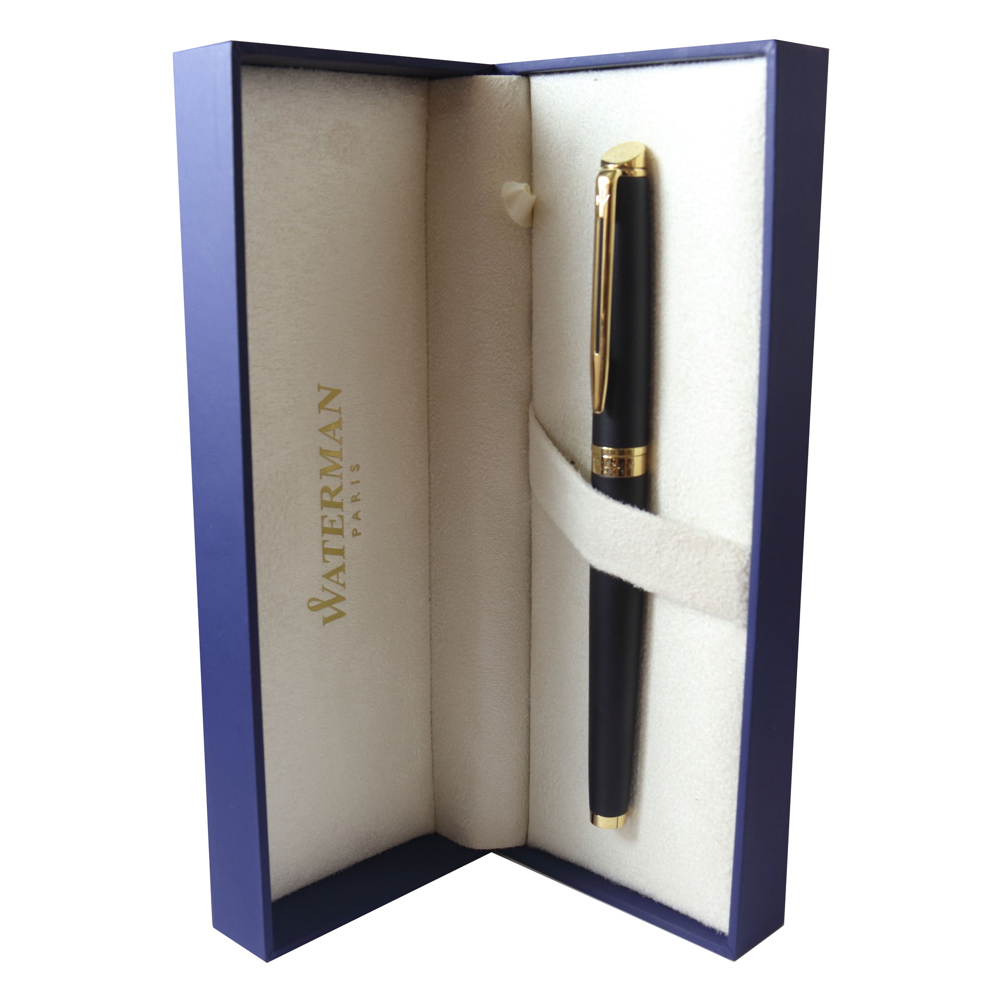 Pluma Waterman Hémispherè oro y negro mate