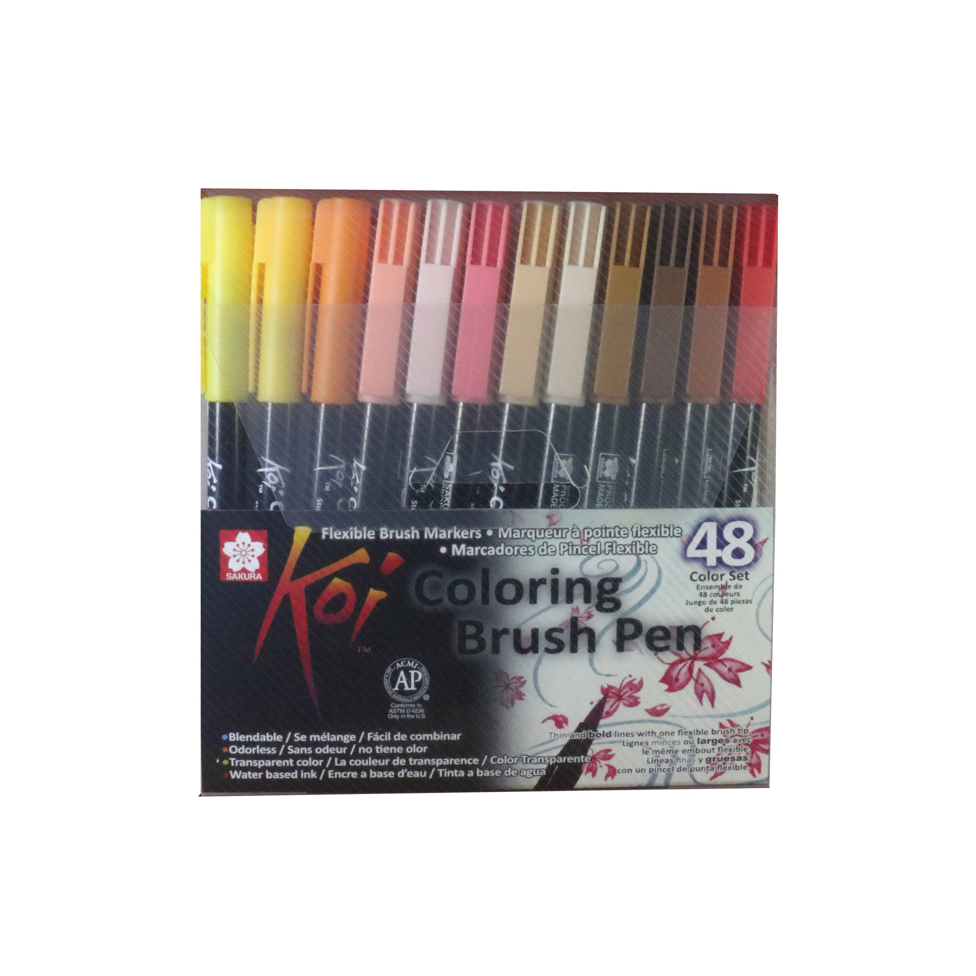 Plumón punta pincel Sakura koi 48 colores