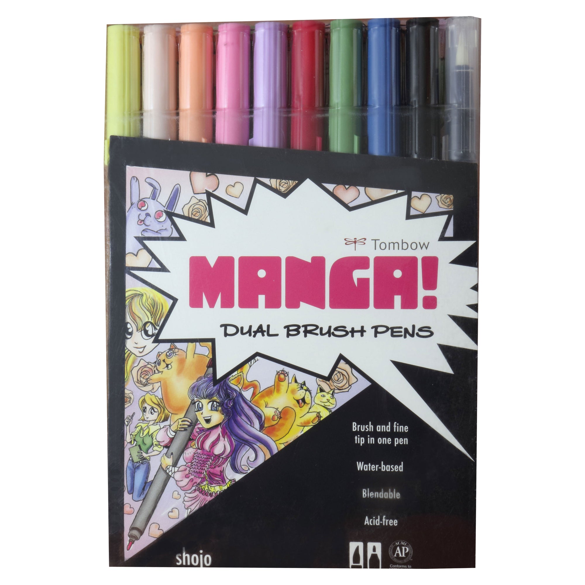 Plumones Tombow Dual Brush set Manga